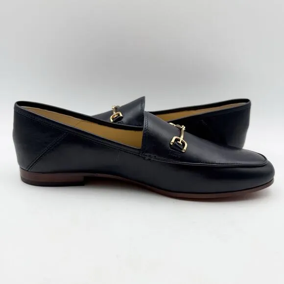 SAM EDELMAN Womens Loraine Loafer US 6.5 EU 36.5 Navy Leather Almond Toe NIB