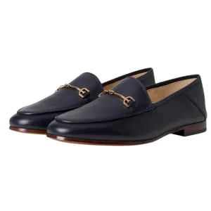 SAM EDELMAN Womens Loraine Loafer US 6.5 EU 36.5 Navy Leather Almond Toe NIB