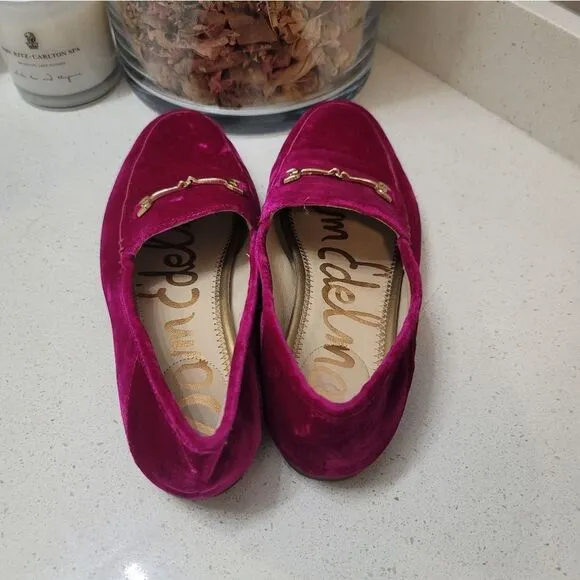 Sam Edelman Horsebit Suede Pink Loafer 6.5