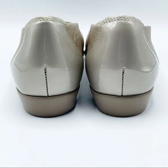 San Antonio Shoes SAS patent leather toe flats
