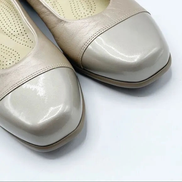 San Antonio Shoes SAS patent leather toe flats