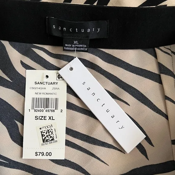 Sanctuary Bias Cut Everyday New Romantic Zebra Print Midi Skirt