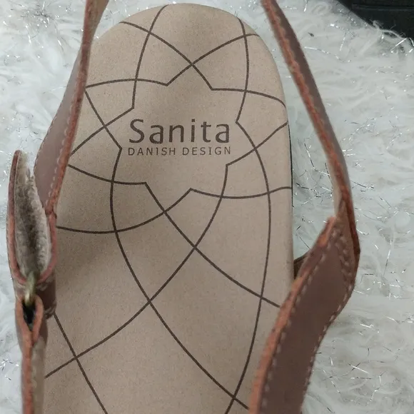 Sanita Brown/Red Catalina-Caprice Sandals Size 42