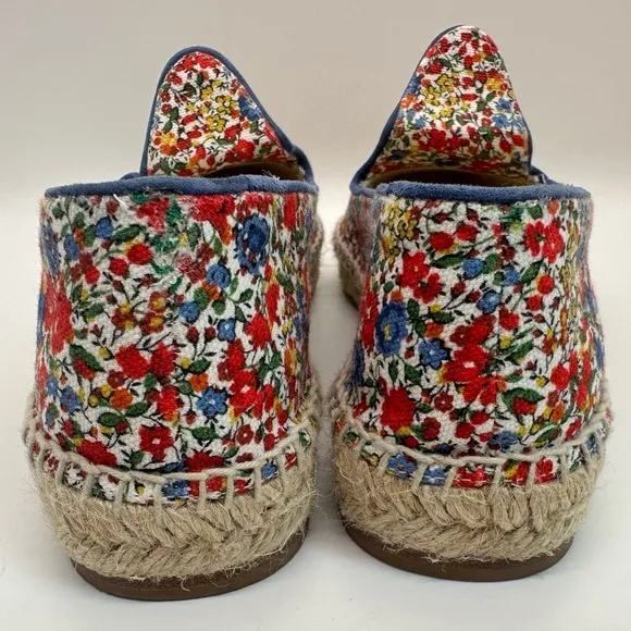 Sarah Flint Elena Floral Print Slip On Espadrille Loafers in EUC! Size 35 US‎ 5