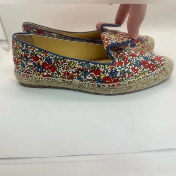Sarah Flint Elena Floral Print Slip On Espadrille Loafers in EUC! Size 35 US‎ 5