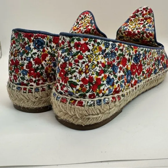 Sarah Flint Elena Floral Print Slip On Espadrille Loafers in EUC! Size 35 US‎ 5