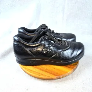 SAS Free Time Black ComfortTennis Shoe Womens 7.5 WW Sneakers
