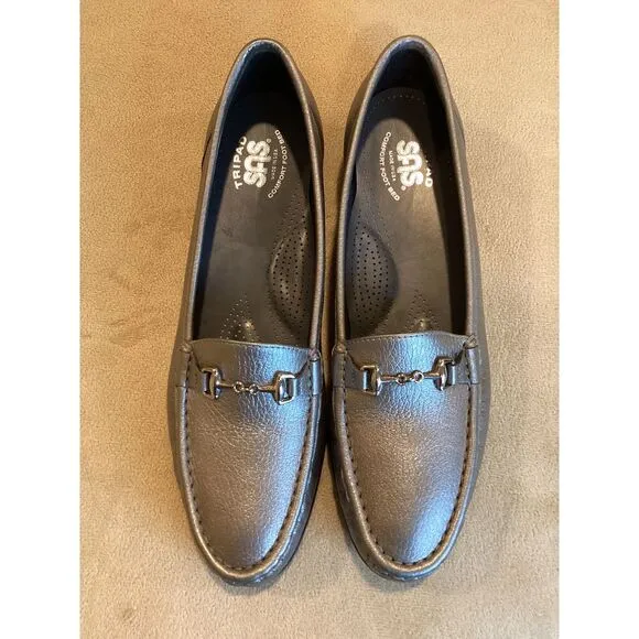SAS Metro - Leather Loafer in Pewter, Women's Size 11