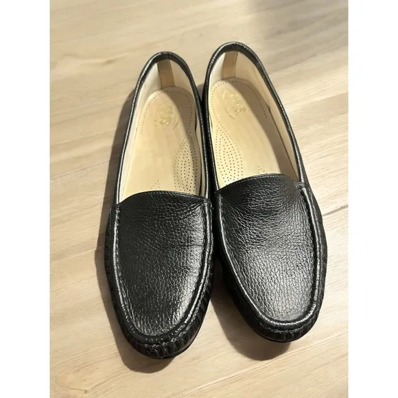 SAS Simplify Loafers Tripad Women's 11.5W Black Leather Flats – Free Shipping