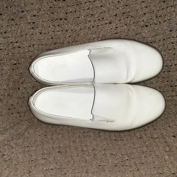 SATURDAYS NEW YORK CITY-Shiny White Leather Loafers-Sz 11-Excellent