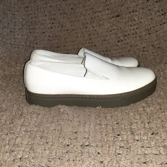 SATURDAYS NEW YORK CITY-Shiny White Leather Loafers-Sz 11-Excellent