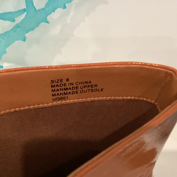SBICCA HEELED WOMEN'S BOOTIES ORANGISH-BROWN BLOCK HEEL ALMOND TOE NEW