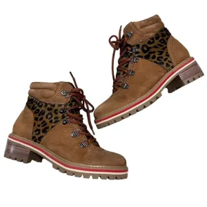 SCHUTZ Women’s Keida Calf Hair Boots Suede Animal print Size 6 NWT!