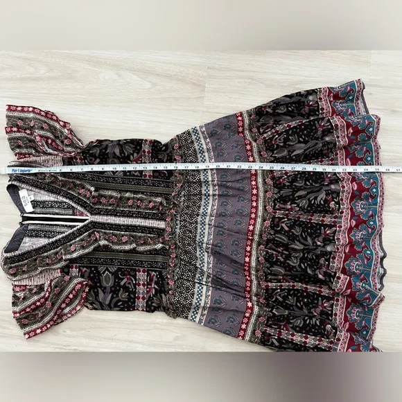 SEA NEW YORK | Brooke Border FlutterSleeve Dress Sz XS