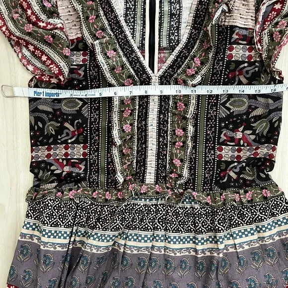 SEA NEW YORK | Brooke Border FlutterSleeve Dress Sz XS