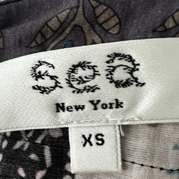 SEA NEW YORK | Brooke Border FlutterSleeve Dress Sz XS