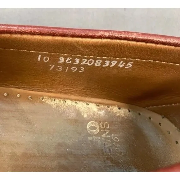 Sebago Men's Hand-sewn Leather Loafers Size 10 Brown Classic Slip-On Dress Shoe