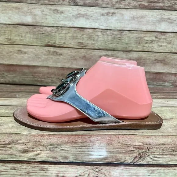 Sebastian Big Jeweled Thong Sandals