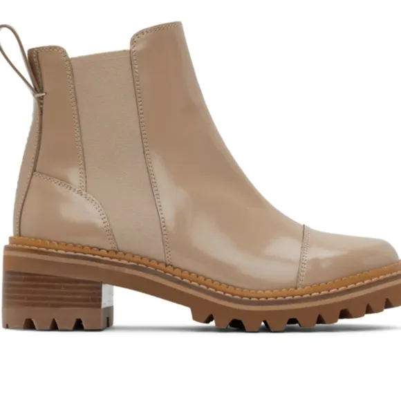 See By Chloe Beige Mallory Chelsea Boots.. Size 7