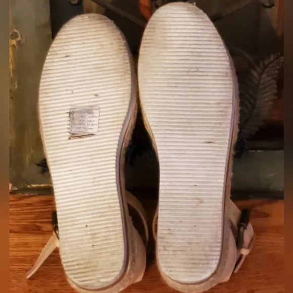 See By Chloe Denim Colorblock Pattern Espadrilles