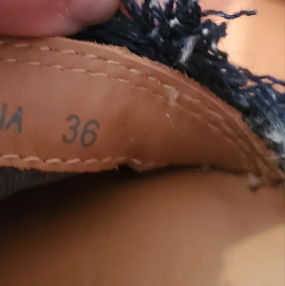 See By Chloe Denim Colorblock Pattern Espadrilles