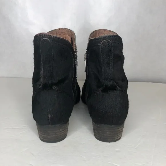 Seychelles Lucky Penny pony hair booties in black