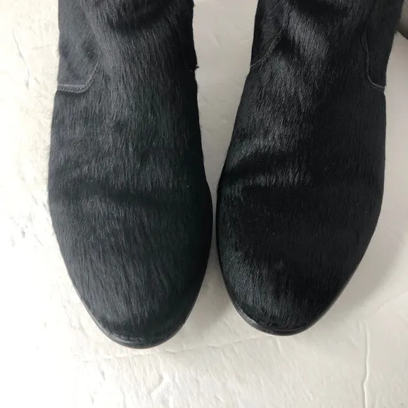 Seychelles Lucky Penny pony hair booties in black