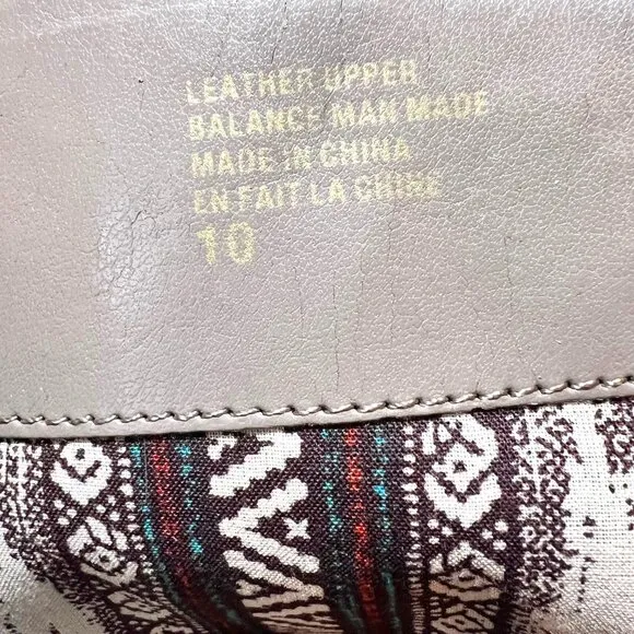 Seychelles Tall Leather Women's Boots-Aztec Inside Fabric-Size 10-Taupe-Zip Up