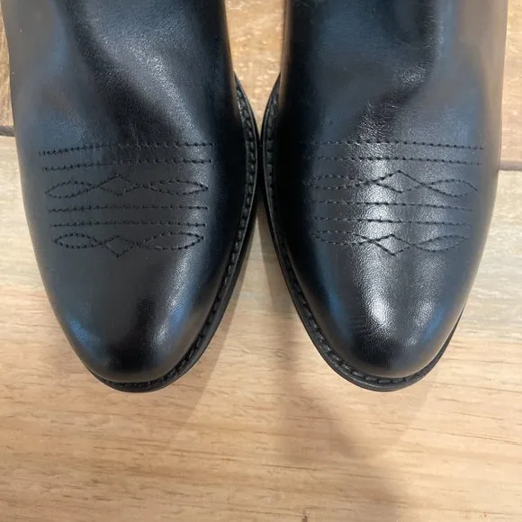 Seychelles Under the Stars Black White Leather Ankle Zip Boots size 8