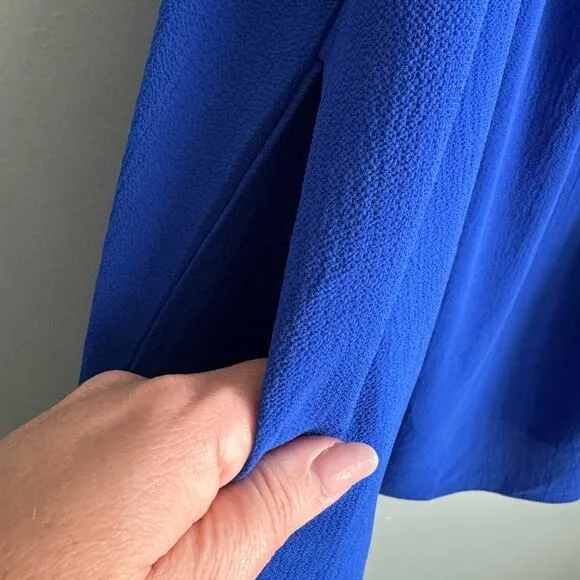 Show Me Your Mumu Angel Mini Dress in Bright Blue Medium