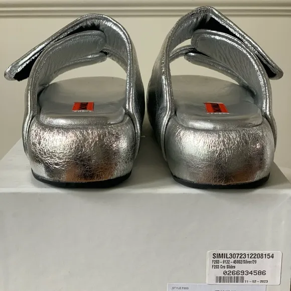 Simon Miller F203 Cro Slides Silver Size 39 NEW in box metallic sandals