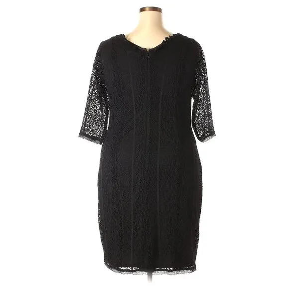 Size 22 3X NEW Black Lace Boho Dress Witchy Whimsigoth Wedding Western Plus Size