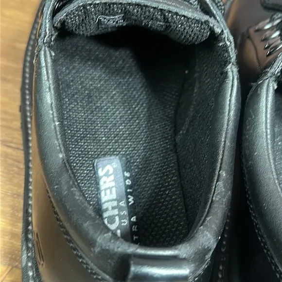 Skechers Cool Cat Pixel Oxford Shoes Men's extra wide Black  60101EW  size 8