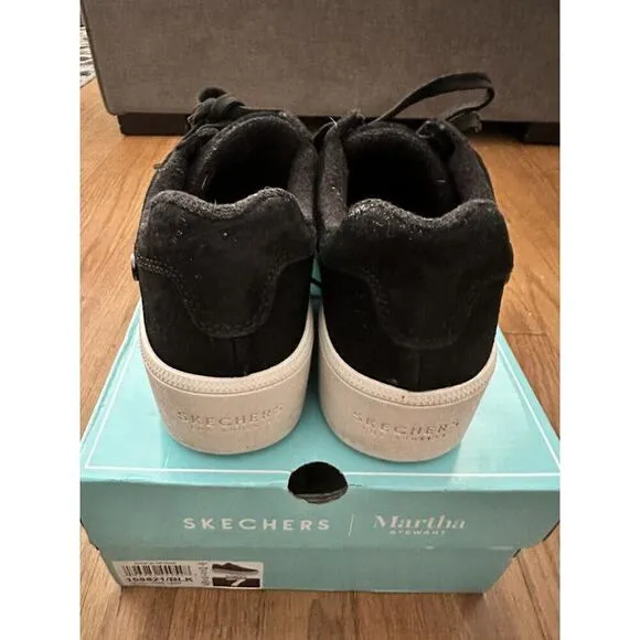 Skechers Martha Stewart Plateau Chic Lady Platform Sneakers Women's Sz 7 Black
