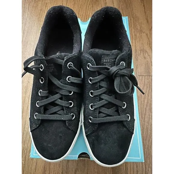 Skechers Martha Stewart Plateau Chic Lady Platform Sneakers Women's Sz 7 Black