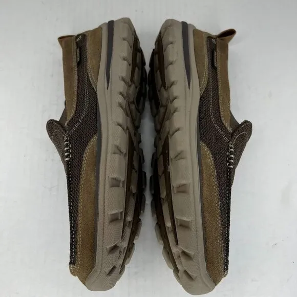 Skechers Mens 64365 Brown Superior Milford Memory Foam Slip-On Size 9 Loafers