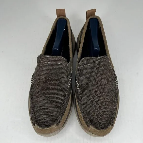 Skechers Mens 64365 Brown Superior Milford Memory Foam Slip-On Size 9 Loafers