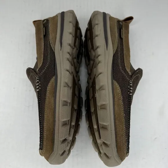 Skechers Mens 64365 Brown Superior Milford Memory Foam Slip-On Size 9 Loafers