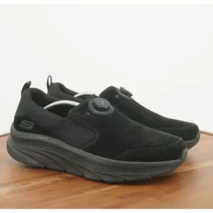 Skechers Mens D'Lux Walker Twist Fit Loafers Slip On Shoes Black Suede Size 13