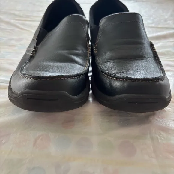 Sketchers Relaxed Fit Harper-Forde Black Slip on Loafers memory foam SZ 9 NWT
