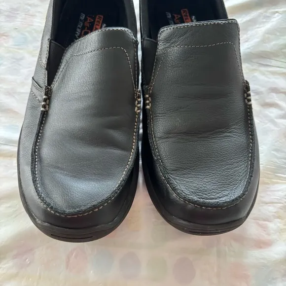 Sketchers Relaxed Fit Harper-Forde Black Slip on Loafers memory foam SZ 9 NWT