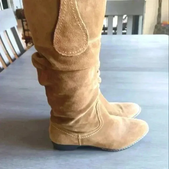 Soft calf length boots