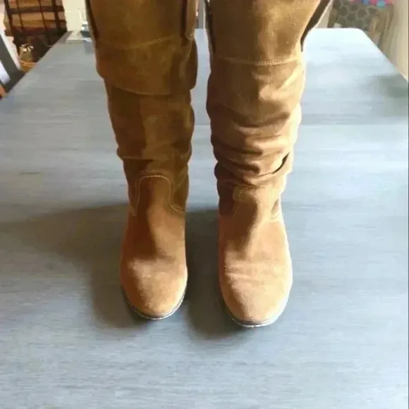 Soft calf length boots