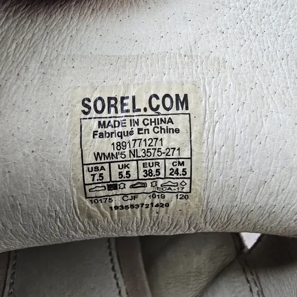 Sorel Nadia Strappy Lace-Up Suede Sandals Ancient Fossil Size 7.5