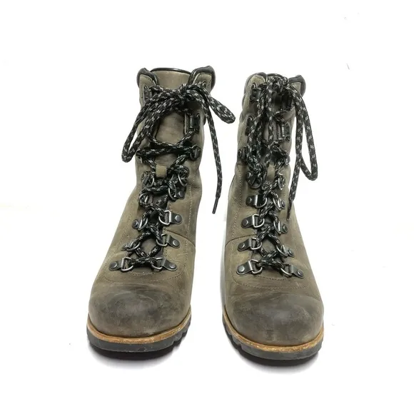 Sorel Women Conquest Wedge Mid Calf Boot Size 9 K128
