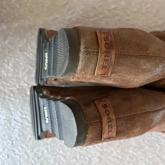 Sorel Women’s Joan of Arctic Knee High Brown  Wedge Boots Size 8.5 EU 40.5