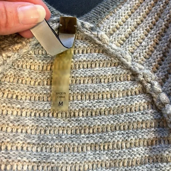 Soyer Gray and Silver Wool Sweater Vest Medium