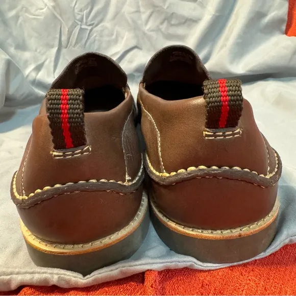 SPERRY Authentic Double Sole Topsider Brown Leather Loafers, Men’s 13, EUC