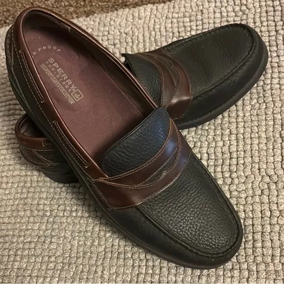 Sperry Black and Brown Loafers Slip-On Classic