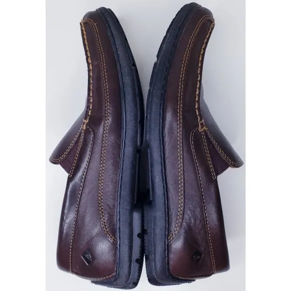 SPERRY GOLD CUP Brown Leather Loafers Boat Shoes Men's Size 9.5M #STS14717 ~VGUC